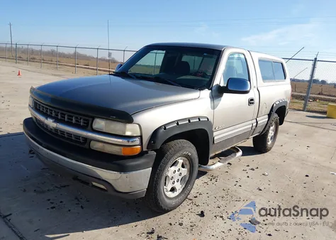 2000 Chevrolet Silverado 1500 Ls из США, поврежденный, VIN 1GCEK14W9YZ200144